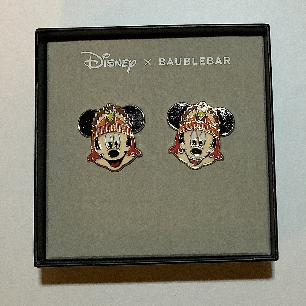 BaubleBar x Disney Mickey Mouse Thanksgiving Earrings New